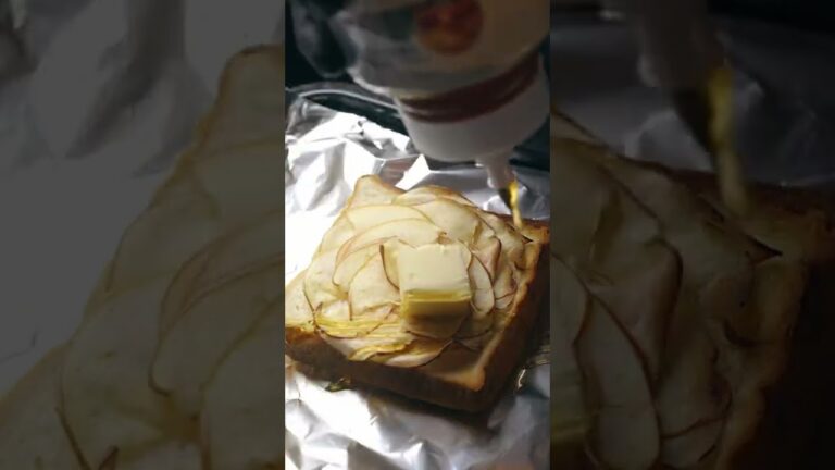 【極薄りんごトースト】Ultra-thin apple toast #shorts