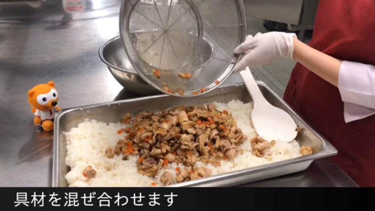 スチコンレシピ七つ星2019年1月（鶏五目ちらし寿司）