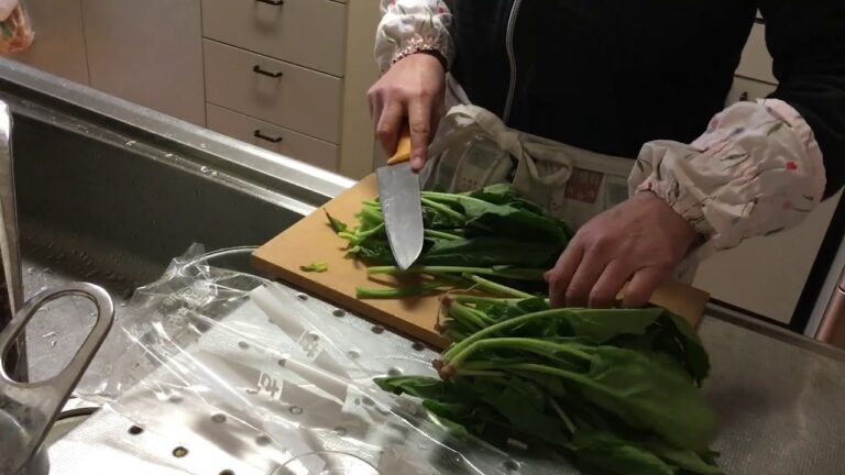 ほうれんそう　レンジでチン