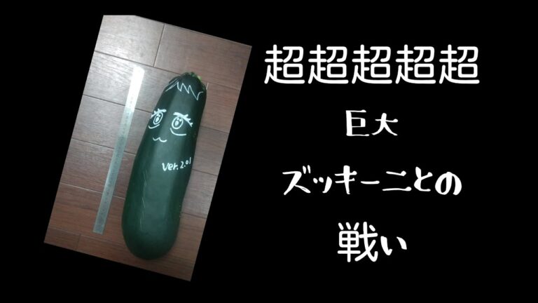 【超巨大ズッキーニ】超巨大ズッキーニとの戦いの記録 vol.1