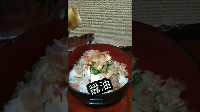 ヘルシーで美味しい豆腐かけご飯がやばいことに！　#shorts 　#豆腐かけご飯　
