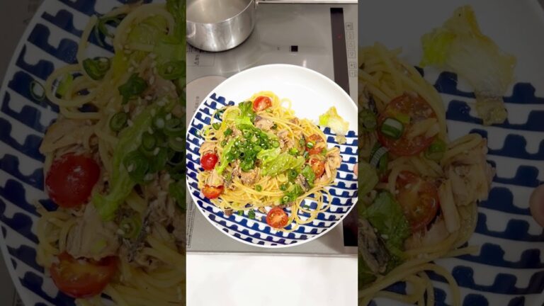 鯖缶でパスタを作ってみた！