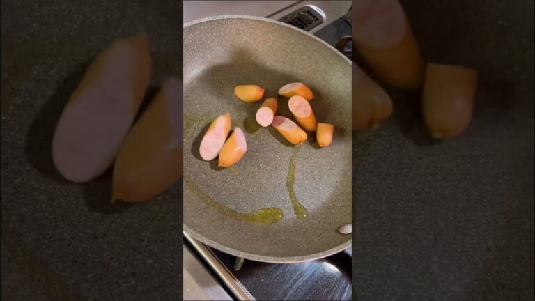 ＼朝ごはんに👌／じゃがいもとウインナーのはちみつマスタード レシピはコメント欄に記載 #shorts