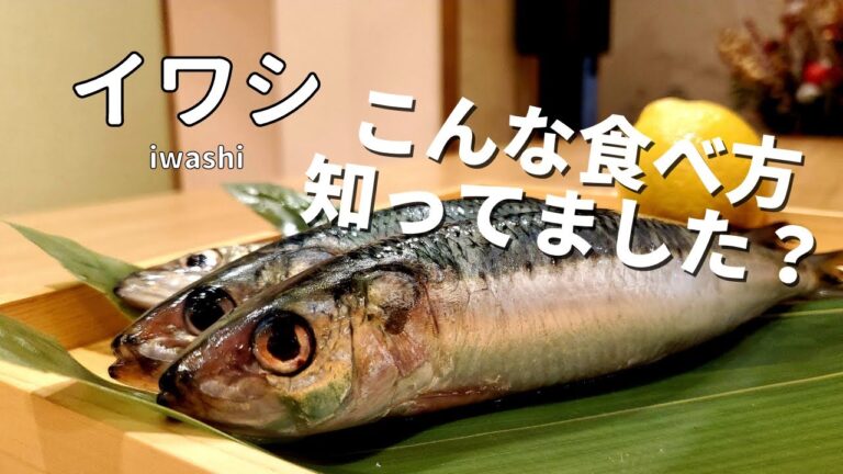 酢で食べると美味しい？イワシの捌き方手開きのやり方　職人の刺身の方法