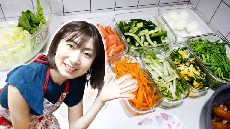 【大量野菜の下ごしらえ】買い出し後、野菜切るだけ！！平日が楽になるママのルーティンとは？家事は工夫！