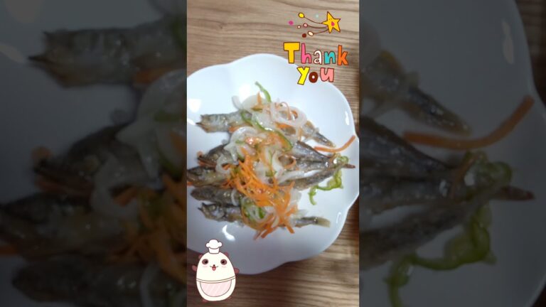 【今夜の晩ごはん】簡単で美味しい♥ししゃもの南蛮漬け【母のおばんざい】【Shishamo Smelt + Vegetable with Vinegar】#shorts