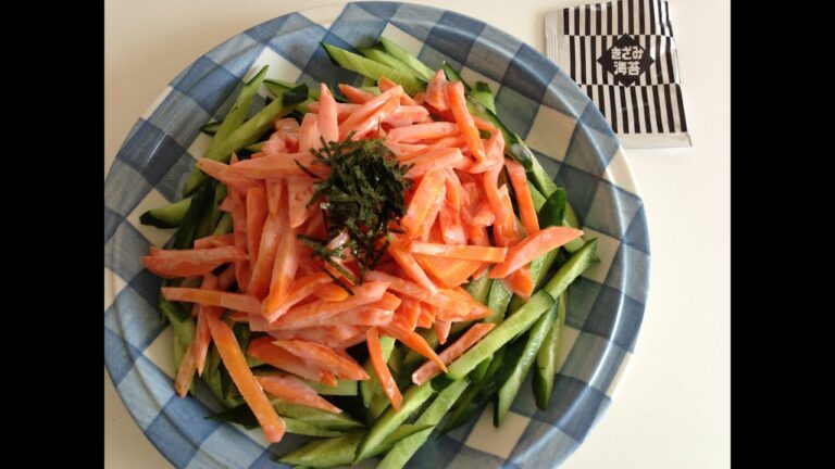 【人参サラダの簡単レシピ】にんじんときゅうりのサラダ♪　Simple recipe　in　Carrot salad
