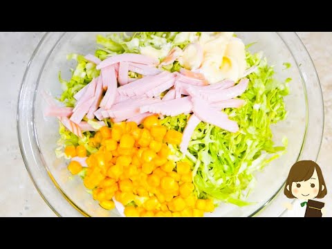 調味料２つでできる『コールスロー』が簡単すぎるのにめっちゃ美味しいのでぜひ作ってほしい！Spring Cabbage Coleslaw