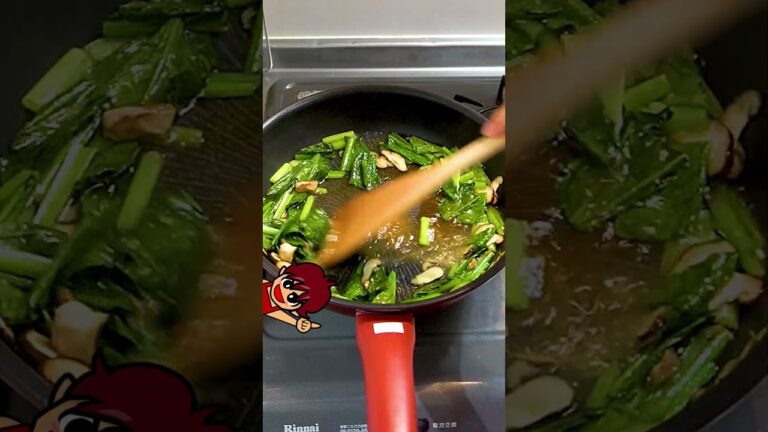 チュルッとピリ辛の節約腸活メニュー！豆腐と小松菜のキムチあん｜レシピ・作り方 #shorts