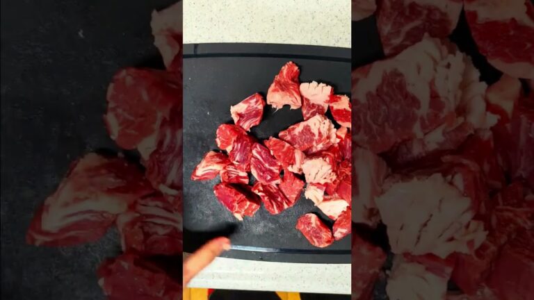 カレーのほろほろ牛肉のための下処理