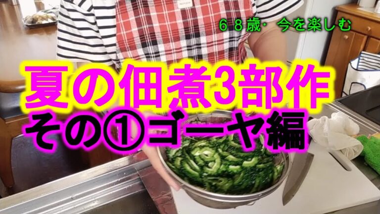 【シニアライフ】ほろ苦い大人の味・夏の定番ゴーヤを簡単な佃煮・次回は（　＾ω＾）・・・