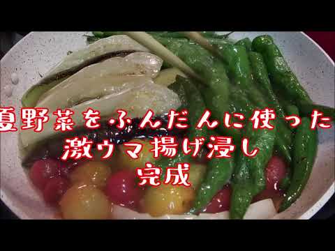 【家庭菜園】夏野菜をふんだんに使った激ウマ揚げ浸し【料理】