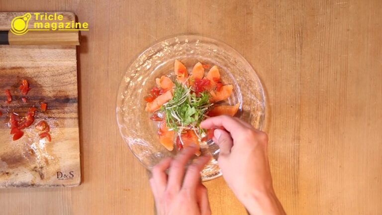 【男の料理】簡単レシピを動画で紹介！～スモークサーモンのカルパッチョ編～