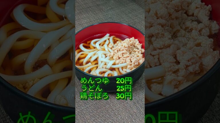 具だくさん冷やしうどんいくらで作れる?　#うどん　#冷やしうどん　#夏メニュー　#めんつゆ　#麺類