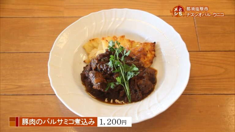 2020年9月16日放送　ナスシオバル　ウニコ　豚肉のバルサミコ煮込み