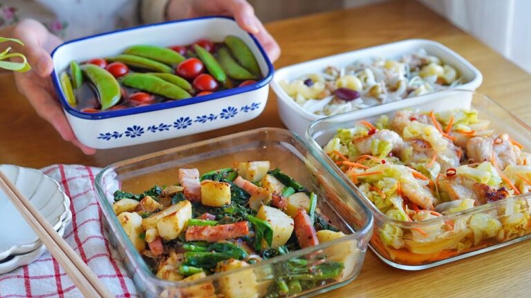 我が家で人気の作りおきサラダ４品♪【管理栄養士のヘルシーレシピ】