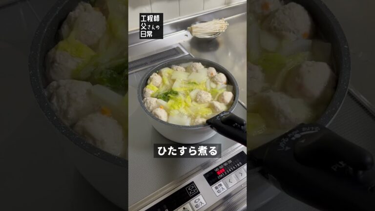 【日常162】白菜と大根の鶏団子煮込み #shorts