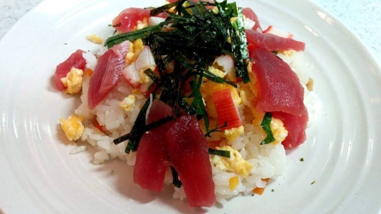 【簡単家庭料理】ちらし寿司！なんと調理時間10分！働くママ応援メニュー！混ぜるだけ…超絶忙しい時はパパっとカンタン料理！