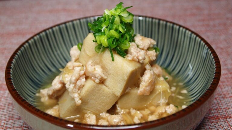 そぼろあんかけ【高野豆腐の煮物】の作り方