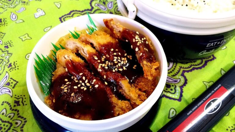 【お弁当】カツ丼弁当！ボリューム満点サクサク～子供が大好き！【Lunch Box・obento・子供のお弁当】