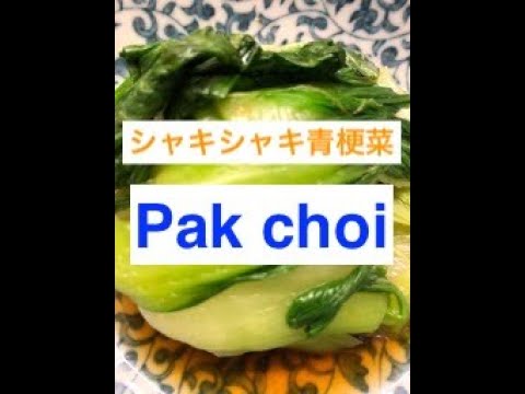 【中華風和え物】シャキシャキ青梗菜 / Pak choi