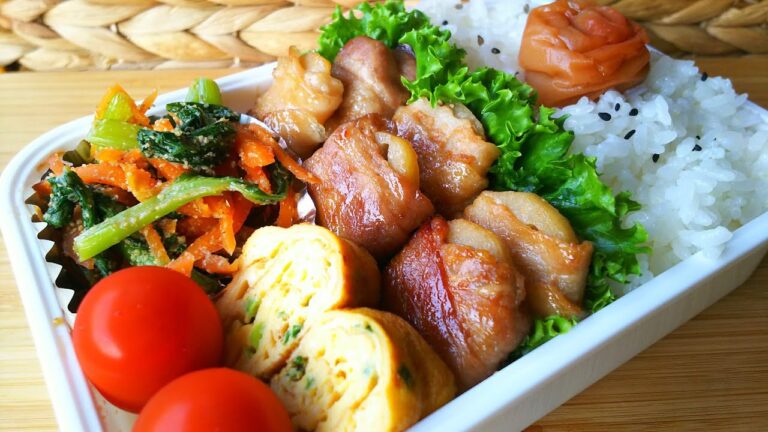 【蓮根の豚バラ巻き】フライパン1つでお弁当を作った日の朝【obento＃62】