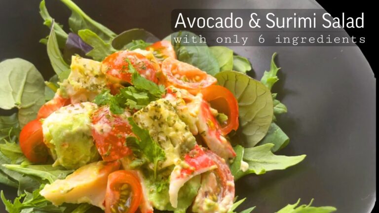 【5min】GF Avocado & Surimi Salad | 簡単カニカマとアボカドのサラダ(おつまみ・お弁当のおかずに)