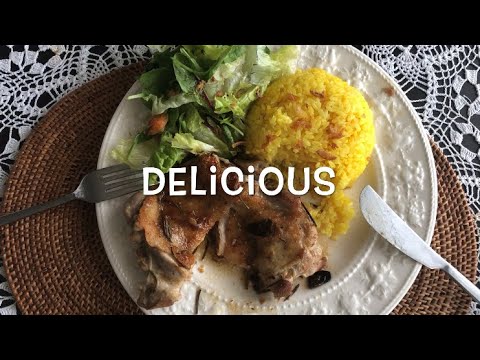 【料理】私の定番！カリカリローズマリーチキンの作り方。簡単ローズマリーお料理。