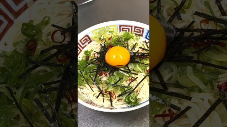 【食事vlog】牛肉ダシで作る油そうめん！ #食事vlog #ズボラ飯 #そうめん