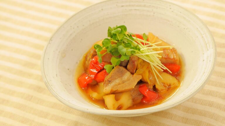 豚肉とれんこんのうま煮