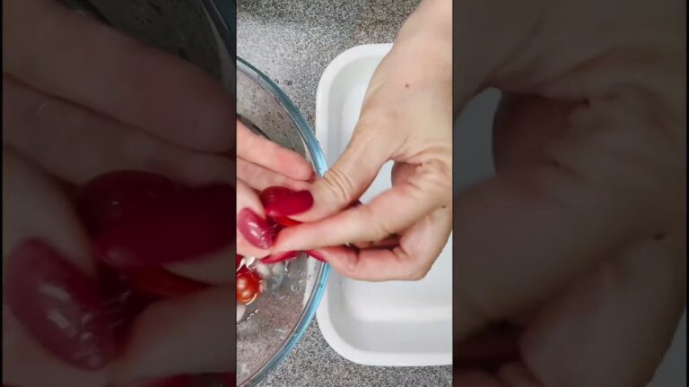 シンプルレシピ❣️ミニトマトのはちみつレモン漬け❤️デザートにもオススメ💕　#お料理動画 #簡単レシピ #japanesefood #ミニトマト
