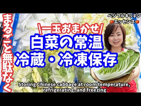169.白菜の常温・冷蔵・冷凍保存一玉おまかせまるごと無駄なく！