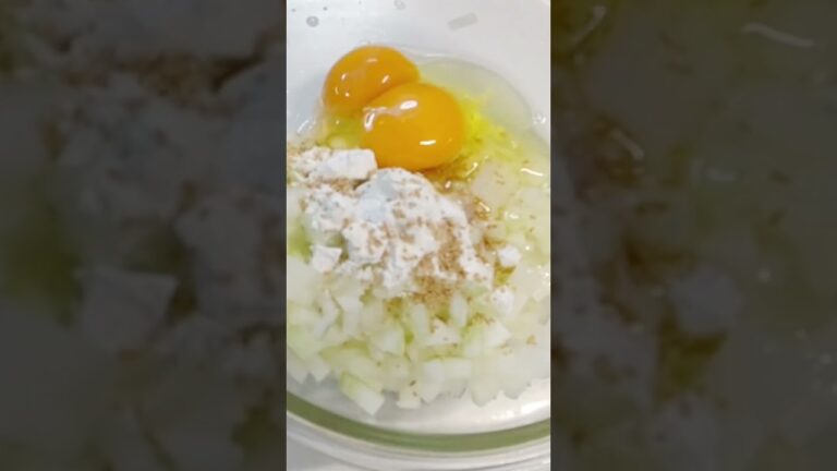 【玉ねぎのお好み焼き】混ぜて焼くだけ｜簡単で美味しい｜子どもウケ抜群　 #Shorts