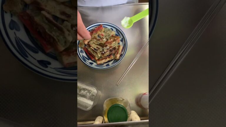 酒のおつまみ､油少なめ簡単天ぷら・ちくわとカニカマ(素人)