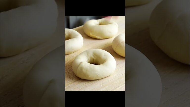 材料2つだけ！ふわもちベーグル作り方。 #shorts