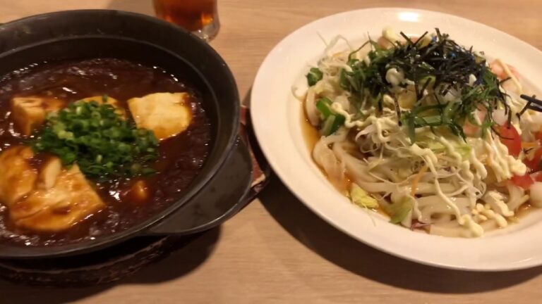 ガスト麻婆豆腐とサラダうどん