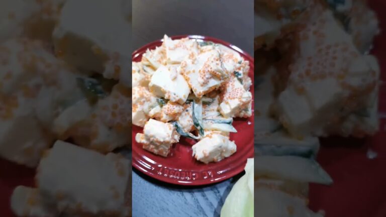 食感が楽しい！幼い頃から大好物のはんぺんととびっこのサラダを作って記録('∇')【おうちごはんvlog】#shorts