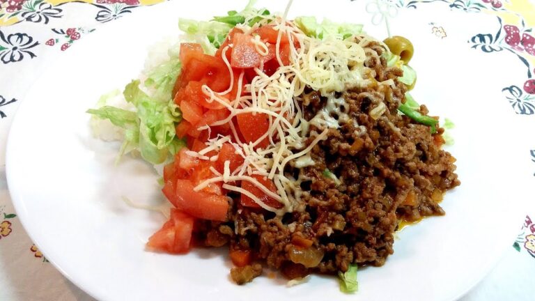 【簡単家庭料理】お手軽タコライス！子供も大好き！ご飯もお肉も野菜も一緒に食べれます！沖縄発祥のB級グルメ