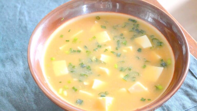 冷たいから美味しい、冷製おろし味噌汁の作り方　　How to make cold miso soup with grated daikon