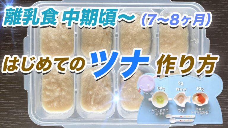 【離乳食中期・もぐもぐ期👶🏻】ツナペースト/簡単レシピ/ストック作り