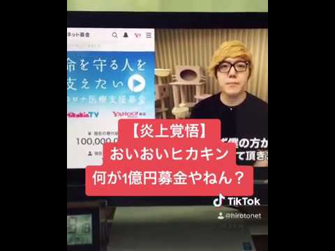 【炎上覚悟】おいヒカキン、何が1億円募金やねん？