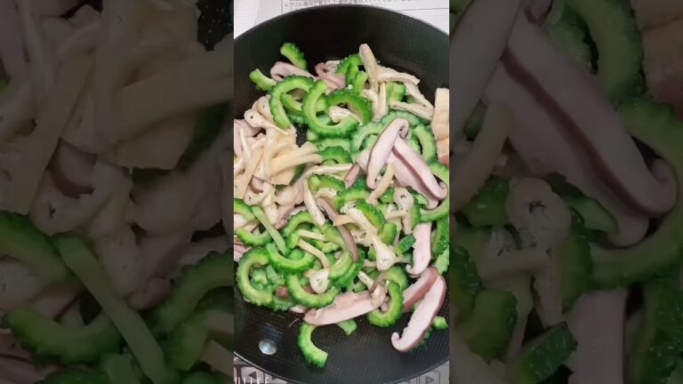 【苦味軽減！】ゴーヤの豚合挽き肉炒めレシピ#腸活レシピ #夏バテ防止 #ゴーヤ #旬の野菜 #夏野菜