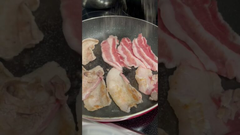 豚バラ肉は塩胡椒が一番です