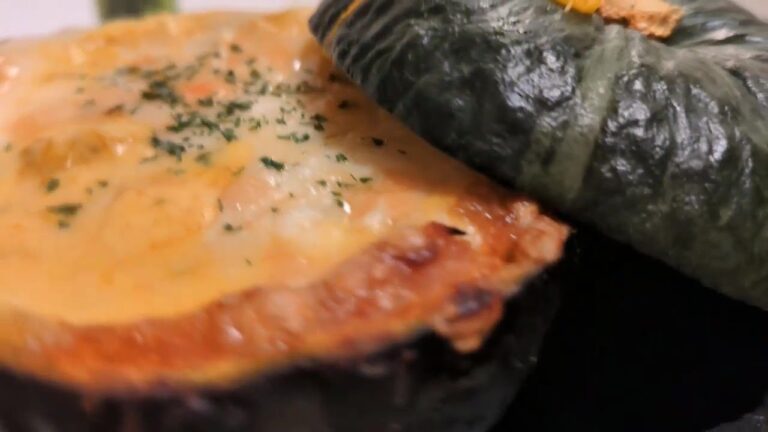 【その９５９】米粉で丸ごと坊っちゃんかぼちゃグラタン🎃グルテンフリー💖外皮も食べられます