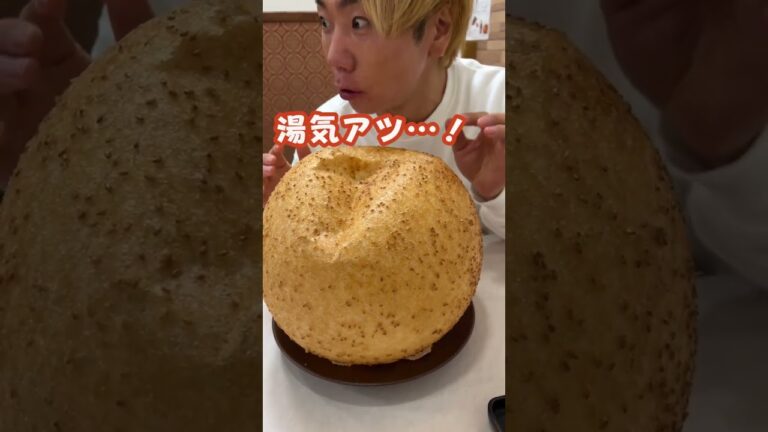 【30cm超】巨大ごま団子を食べてみた！　#shorts