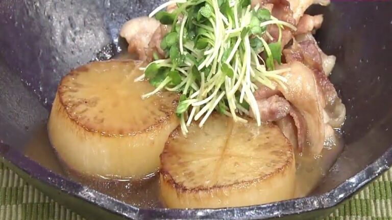 豚肉大根の照り焼き