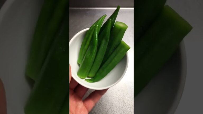 これ食って10kg痩せた。オクラときゅうりのわさび和え