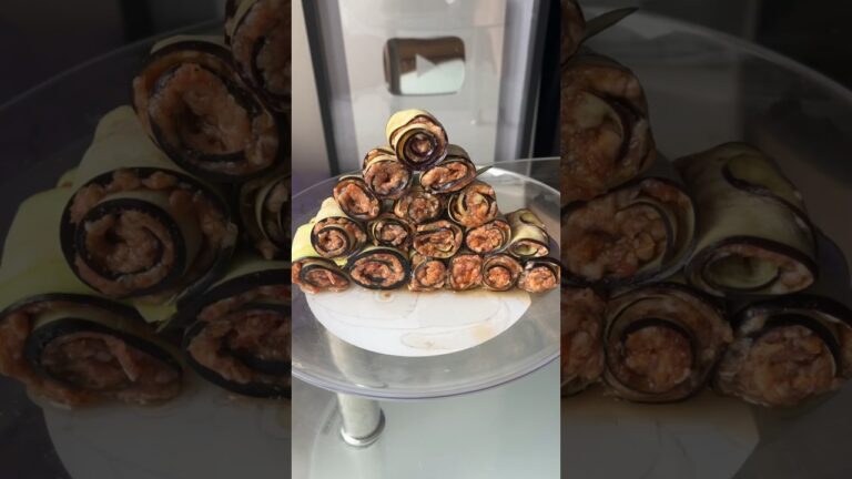 最高に美味い茄子の肉巻き天ぷら作った結果ww #shorts