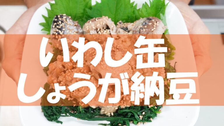 いわし缶詰 しょうが納豆