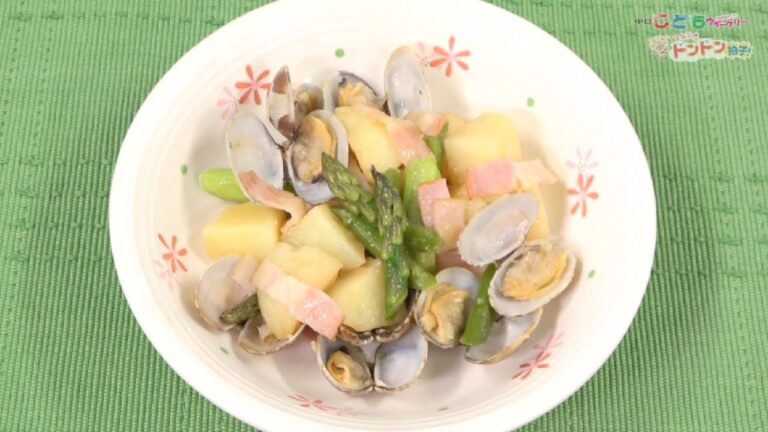 アサリと野菜のバター蒸し